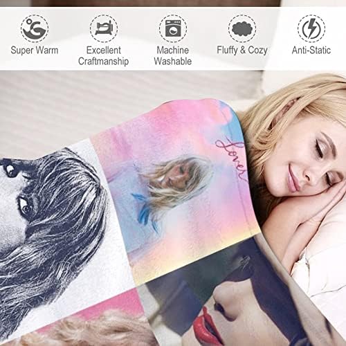 Swift Music Album pokriva pokrivač, bacite pokrivač, pokrivač, foto kolaž, poklon ventilatora,