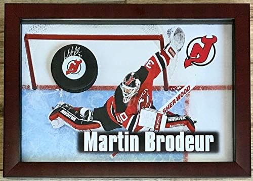 MARTIN BRODEUR potpisan pak prilagođeni uokvireni ekran-FSC-potpisani NHL Pakovi