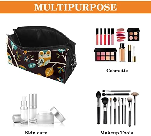 Torba za putni šminke Vodootporna kozmetička torba toaletna torba za šminku za žene i djevojke, crtani listovi