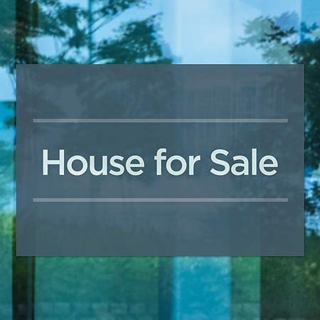 CGsignLab | Kuća na prodaju -Basic Mornary Window Cling | 36 x24