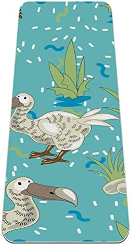 Siebzeh Dodo Bird Cartoon Character Premium Thick Yoga Mat Eco Friendly Rubber Health & amp; fitnes non Slip