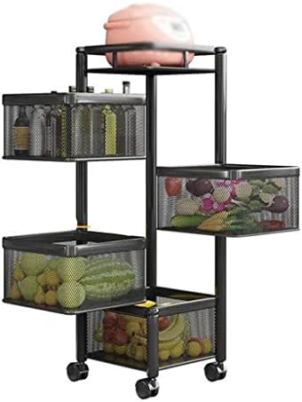 Sxymkj višeslojni Kuhinjski stalak za odlaganje korpe za povrće i voće multifunkcionalni Kuhinjski
