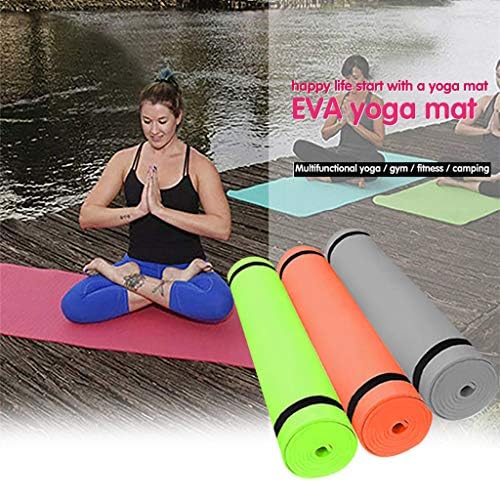 GDJGTA 4mm EVA debela izdržljiva prostirka za jogu neklizajuća podloga za fitnes, dodatna podrška za fizikalnu