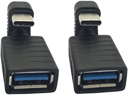 NW Genhaoqi TIP-C 180 stupnjeva adapter, 2 pakovanje USB C muško za USB 3.0 A ženski pretvarač