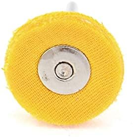 X-DREE 15 kom 3mm izbušena rupa 22mm Dia električni točak za poliranje žutog (15 piezas 3 mm