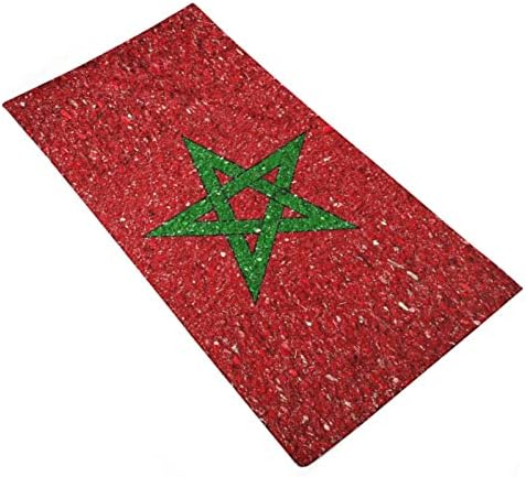 Marokanska nacionalna zastava maroko ručnika za ručnike za mikrofiber Super upijajući ručnik brzo