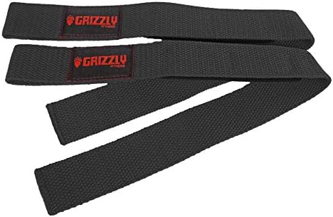 Grizzly Fitness 1.5 ' podstavljene trake za dizanje tegova za muškarce i žene / par jedne veličine, crni
