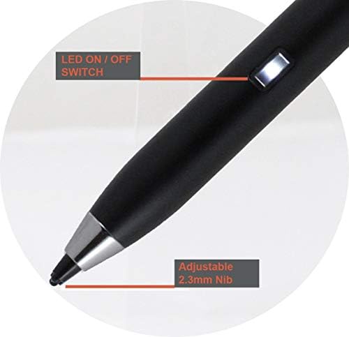 Bronel crna fina tačaka Digitalna aktivna olovka za stilus kompatibilna sa Dell Latitude 11 3190 2in1