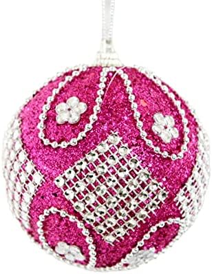 Ružin luster kristali 8cm / 3in Foam božićna lopta božićno drvo privjesak Božićni ukrasi božićno drvo