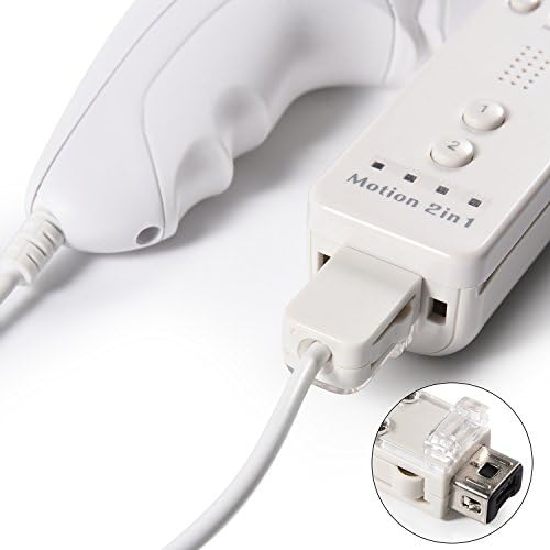 Wii Nunchack Controller, modeslab 4 paket Nunchuk kontroleri Zamjena daljinskog upravljačkog upravljačkog