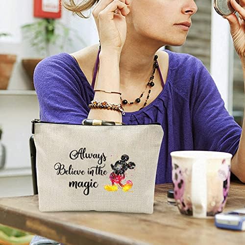DANGAO Cartoon Mouse Makeup torba kozmetička torba za žene, slatka Anime torbica putne torbe, prijenosni