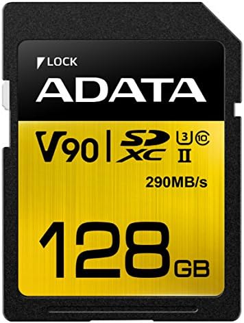ADATA Premier jedan 128GB SDXC UHS-II U3 Class10 V90 3D NAND 4K 8K Ultra HD 290MB/s SD kartica