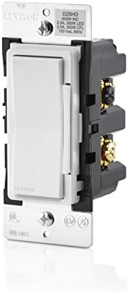 Leviton DZ6HD-1BZ DECORA SMART 600W DIMMER SA Z-Wave tehnologijom, bjelokosti, 1 pakovanjem, bijelom /