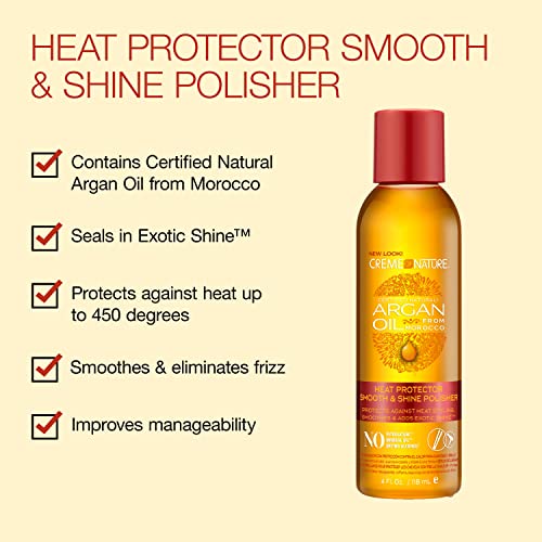Arganovo ulje za kosu, Smooth & Shine Hair Flisher by Creme of Nature, Arganovo ulje Maroka za kontrolu