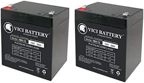 12V 5Ah SLA Zamjena baterije za viziju CP1245H, CP 1245H - 2 pakovanja - Vici baterijski proizvod