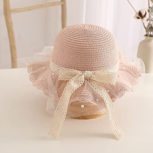 Jysdzse šeširi za djevojčice slamnati šešir za čajanku za djecu kostim čipkasti slamnati šešir princeza