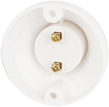 Ruilogod bijela plastična Okrugla baza E27 utičnica lampa držač sijalice AC 250V 6A (id: 8a6 4b5