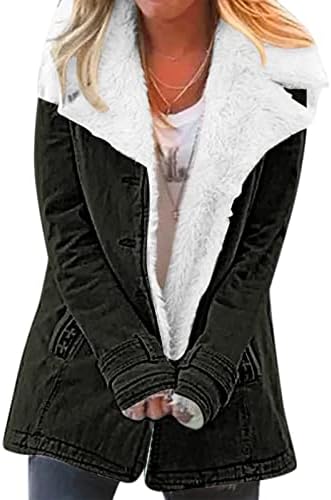 Ženski kaput topli zimski sasvim s dugim rukavima s dugim rukavima plus poluge s džepnim ženskim
