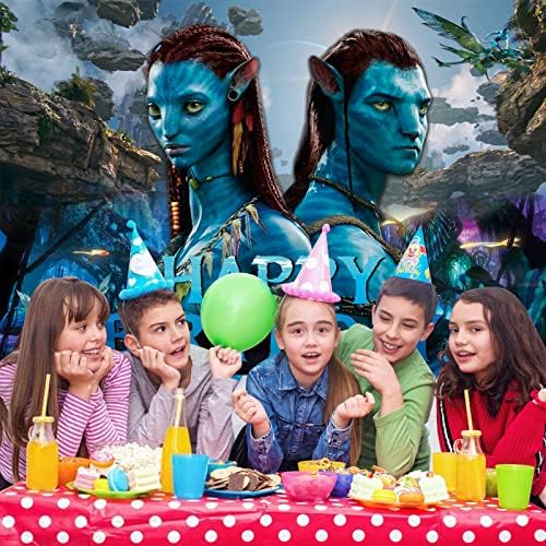 Avatar 2 Party Decorations Banner, 5x3ft Avatar 2 Happy Birthday Backdrop Avatar 2 Party Supplies