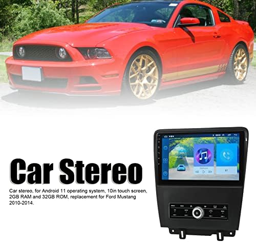 10-inčni dodirni ekran auto Stereo zamjena za Mustang 2010-2014, bežični Carplay automobilski