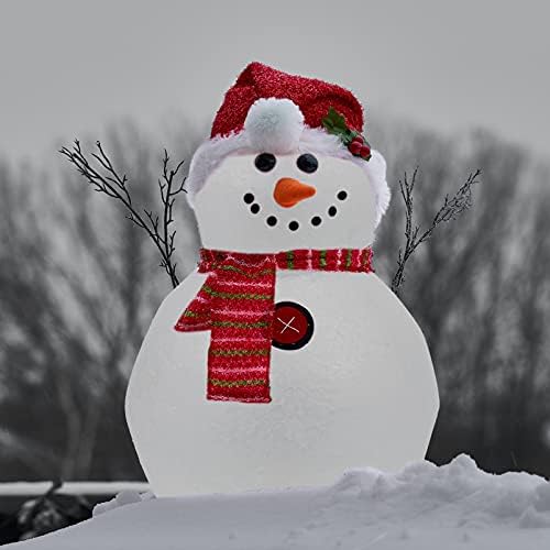 Nuobesty Dječje igračke Božićni zanat pjena snjegovička pjena Xmas ukrasi bijela pjena kuglice umjetničko dekoracija