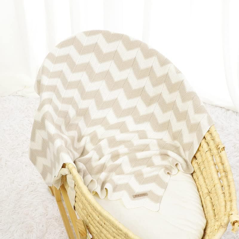LAWKUL BABY BESPLATNI PUTNI KLUT Striped ćebad udobne kukičane krilo toplije pokrivač neutralna novorođenčad