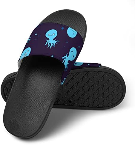 Smiješne plave hobotnice kućne sandale neklizajuće otvorene papuče za masažu tuš Banje