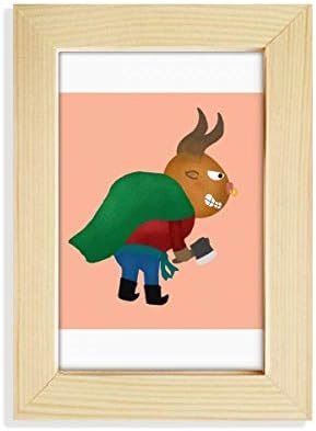 OFFbb-SAD Bull Demon Westing desktop ekran Photo Frame slika Art Painting 5x7 inch