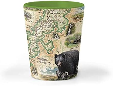 Xplorer mape Nacionalni Park Shenandoah karta keramičko staklo, BPA-besplatno-za ured, dom, Poklon, Party