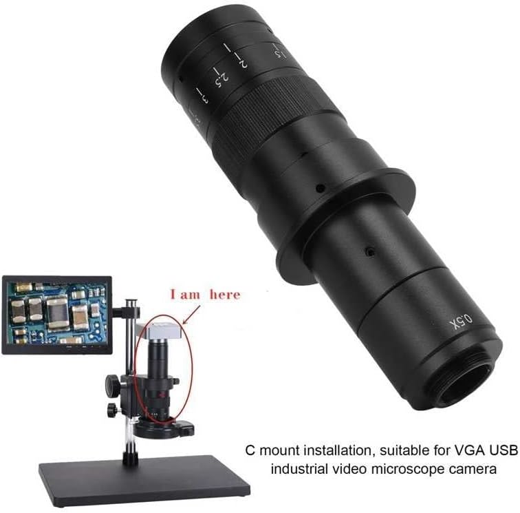 Oprema za mikroskop 180x zum Monokularno sočivo 25mm C Leguino sočivo za USB industrijski video mikroskop