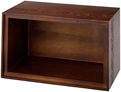 Lillian Rose drvena gravirana kutija za kremaciju urna za sahranu, 294 cu inča, smeđa
