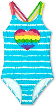 Ženski kupaći kostimi Multi naramenice Jednodijelni kupaći kostim Rainbow Heart kupaći kostim veličina