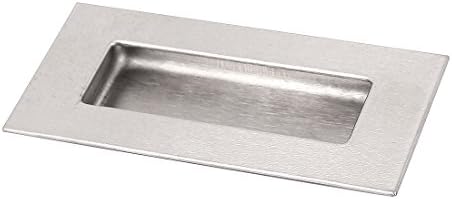 Aexit 120mmx60mm od nehrđajućeg ormara hardvera čelična pravokutna ugradna ručica za ugradnju povlačenja srebrnog