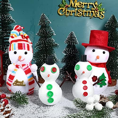 10 seta Christmall Snowman Diy Craft Kit Snowman Dugme Ornament Craft Kit Chinjorna ornament pjena za