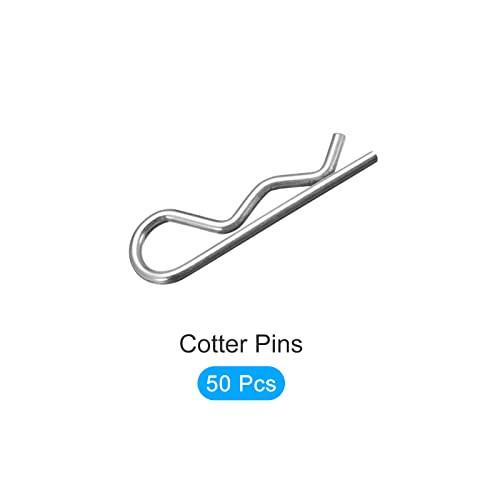 Metallixity COTTER PINS 50pcs, u obliku karbonskih čelika R-u obliku prskanja za klip za sustave