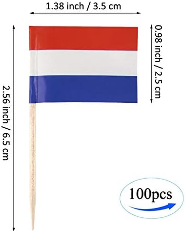 JBCD Holandija čačkalica Zastava Holandija Mini mali holandski Cupcake Topper zastave