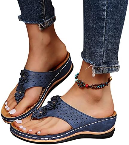 Gufesf Udobne sandale za žene, ženske lučne potporne sandale ortotičke udobne otvorene nožne cipele