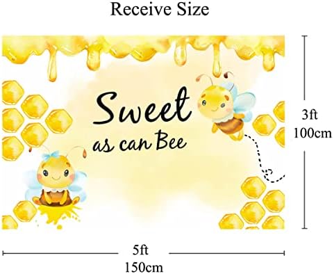 Pozadina za rođendan pčela slatka kao konzerva pčelinji med bebi tuš fotografija pozadine Rođendanska