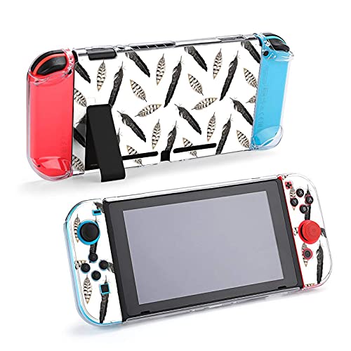 Futrola za Nintendo Switch, crno-bijelo perje pet komada postavlja zaštitni poklopac futrola za konzole