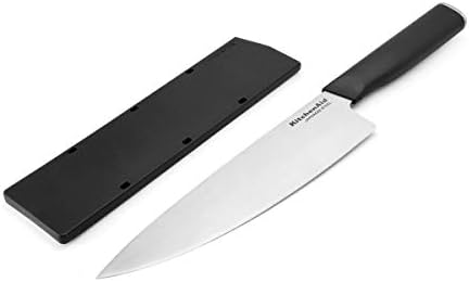 KitchenAid Classic Chef nož sa prilagođenim poklopcem oštrice, 8-inčni, oštar kuhinjski nož, visokougljični