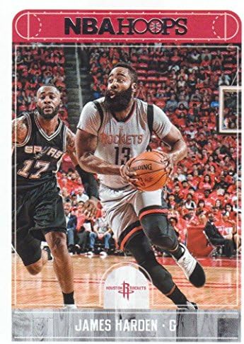 James Harden 2017 2018 Panini Hoops 184 Mint Houston Rockets Basketball Card