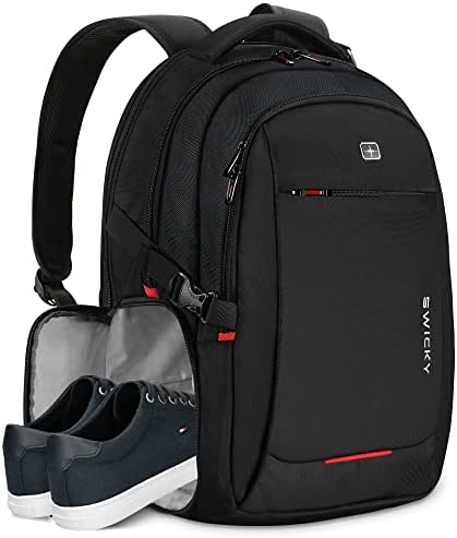Swicky Extra Veliki putnički ruksak - 18,4 inčni ruksaci s krafom sa odjeljkom za cipele i USB port