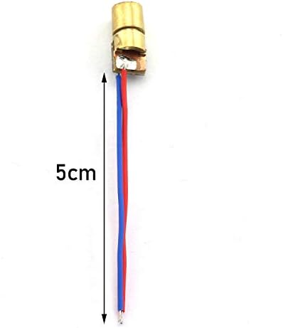 Tegg 10 kom Mini 650nm 6mm 5MW crveni modul laserske tačke diode bakrena glava 3.3 V