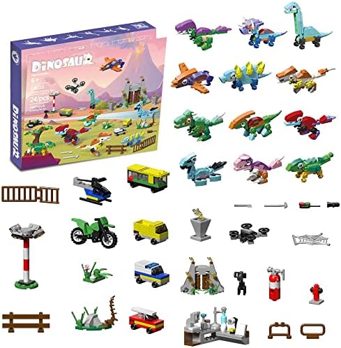 Lirmiery 2022 Advent Calendar 24 poklona i Praznikaizgradne igračke Set, 24 dana odbrojavanje do božićnih Adventskih