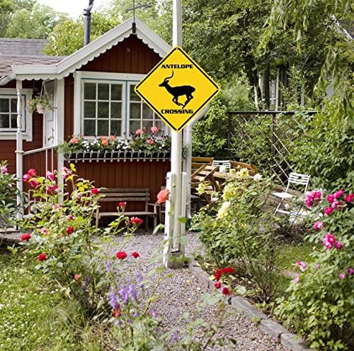 Znak za prelaz antilope znak antilope zidni dekor za životinje za kućni Farmouse Yard Road kvalitetan