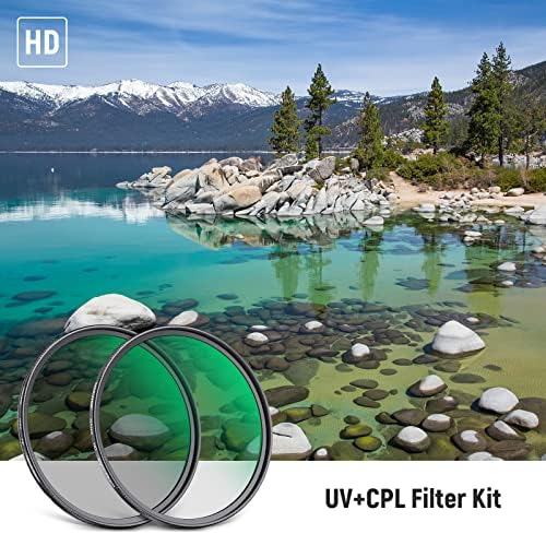 NEEWER 72mm CPL komplet filtera UV sočiva, kružni polarizator / UV zaštitni set sočiva sa HD optičkim staklom