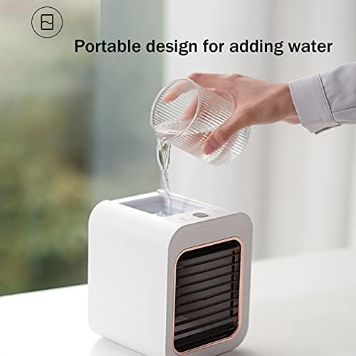 Prijenosni klima uređaj, oscilirajući stolni ventilator mini evaporativni hladnjak, digitalni displej