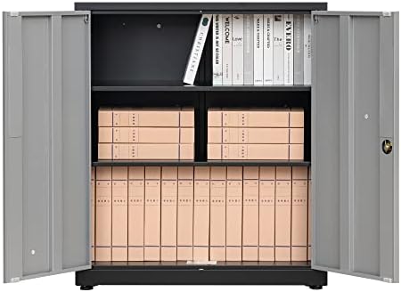 HistEel Metal Cabinet, garažni ormar, 36.02 H Kancelarijski ormar sa zaključavajućim vratima