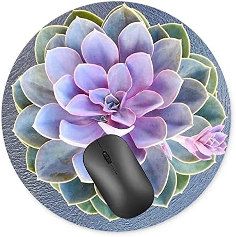 Sukulencije u bloomi okrugle jastučići, protiv klizanja gumenim rukama Mousepads Desktops Gaming Mouse