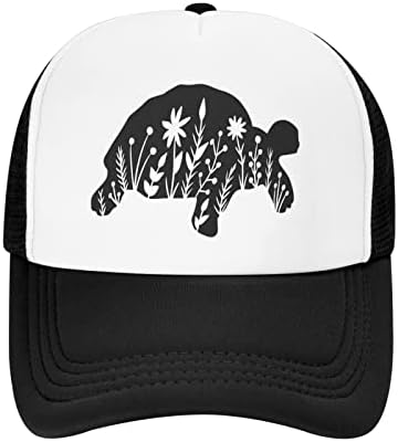 Wisedeal Boys ' Florals Turtle kamiondžija šešir Podesiva mrežasta bejzbol kapa za dječake